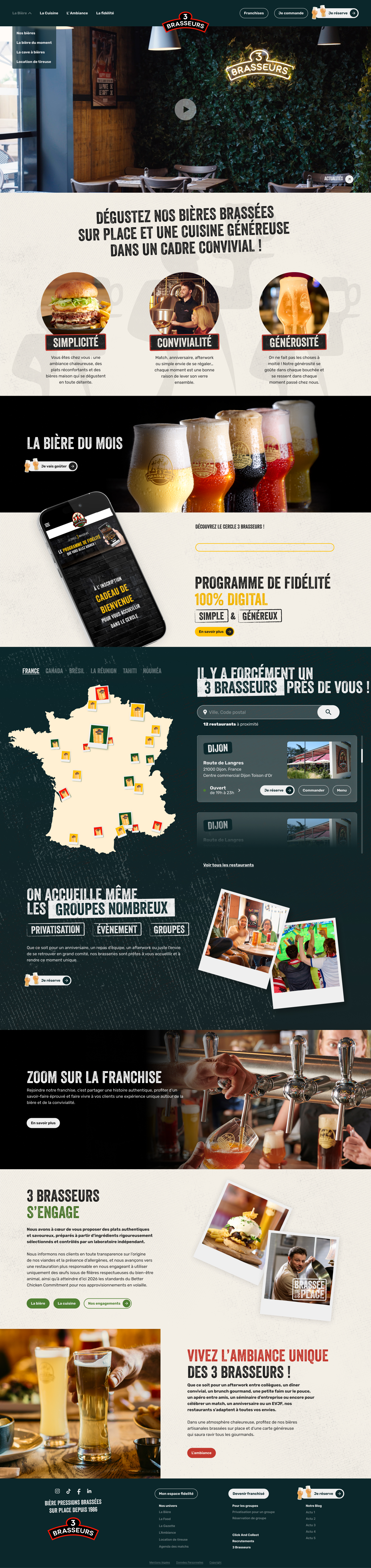 Maquette UI de la page d'accueil du site Prévention Sport