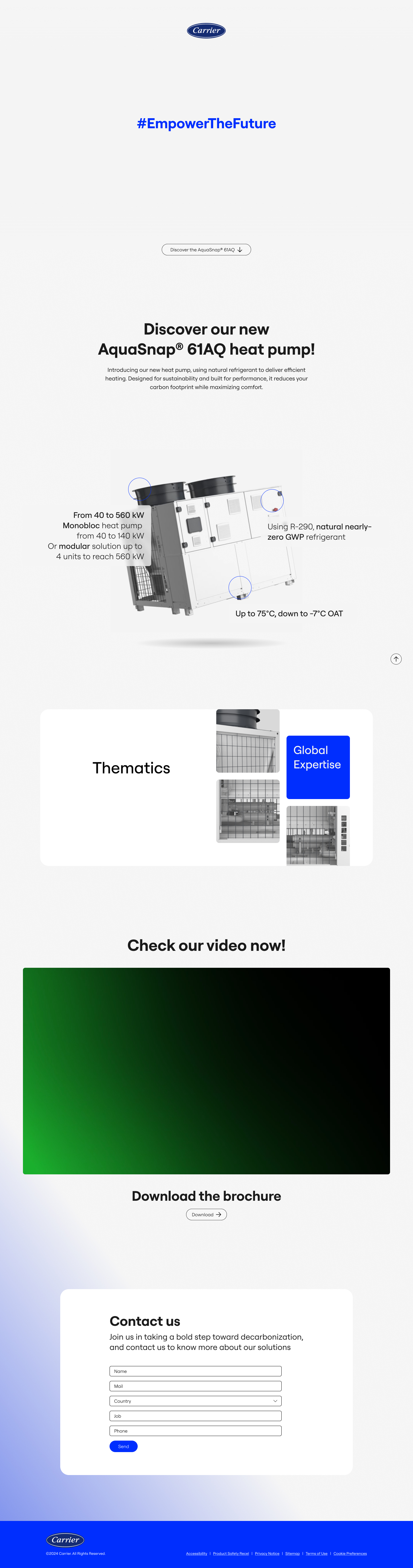 Maquette UI de la page d'accueil du site Prévention Sport