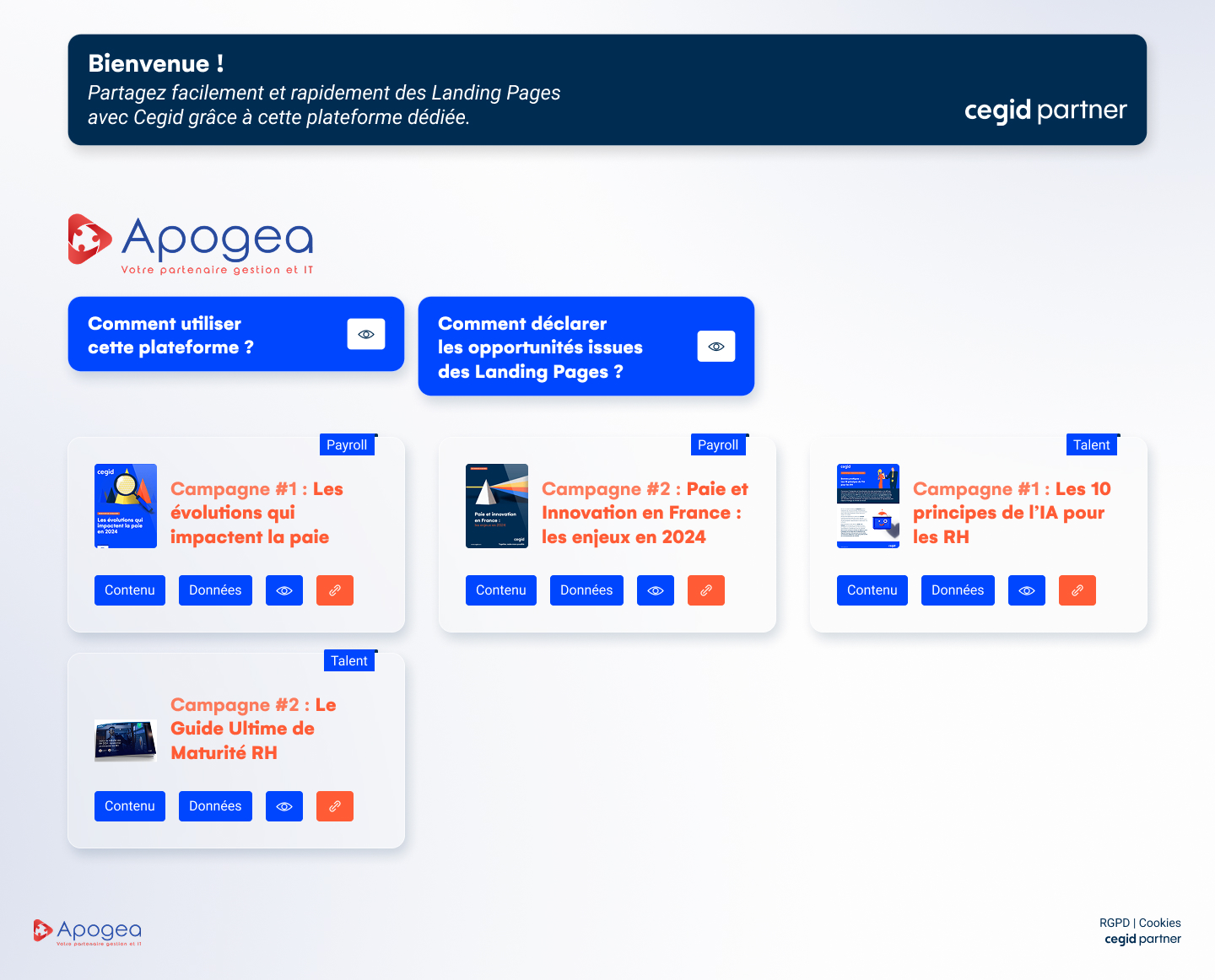 Maquette UI de la page d'accueil du site Prévention Sport